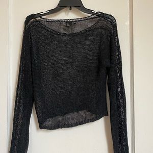 Eileen Fisher woven mesh sweater